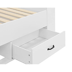 Avis Bestmobilier Andrea - lit avec rangements - 180x200 cm - sommier inclus - bois