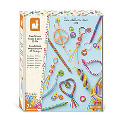 Janod Coffret scoubidous Peace & Love - 50 fils