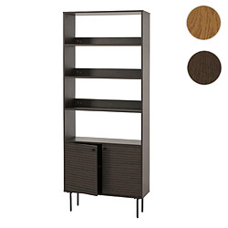 Mendler Bibliothèque colonne - Bois foncé