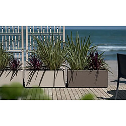 Stefanplast Bac a fleur Ethica rectangulaire 80 cm craie