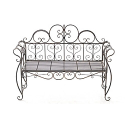 Decoshop26 Banc de jardin métal - Bronze