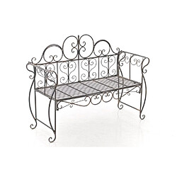 Decoshop26 Banc de jardin métal - Bronze