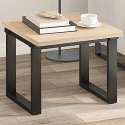 vidaXL Dessus de table 50x50x2,5 cm carré bois de pin massif