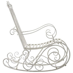 Acheter Decoshop26 Lot de 2 fauteuils de jardin à bascule - Blanc