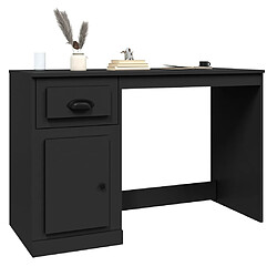 Acheter vidaXL Bureau avec tiroir noir 115x50x75 cm bois d'ingénierie