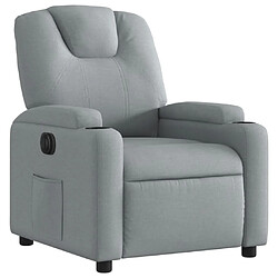 Acheter vidaXL Fauteuil inclinable électrique Gris clair Tissu