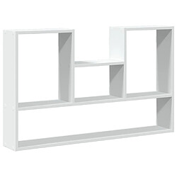 vidaXL Étagère murale blanche 99 x 15 x 60 cm Bois d'ingénierie