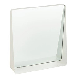 Mes Miroir mural 38x9x41 cm en métal blanc et verre - METTI