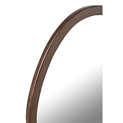 Mes Miroir mural design 59x56 cm en manguier brun
