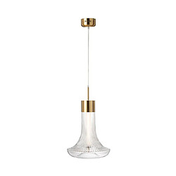 Mes Suspension vintage 34x34x160 cm en verre et métal doré