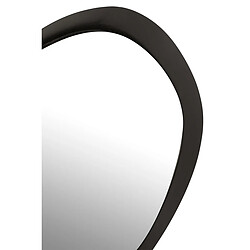 Mes Miroir design 60,5x4,5x58 cm en métal noir - METTI