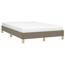 Acheter vidaXL Cadre de lit sans matelas taupe 120x190 cm tissu