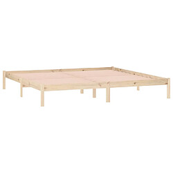 Avis vidaXL Cadre de lit sans matelas 193x203 cm bois massif de pin