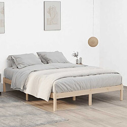 Acheter vidaXL Cadre de lit sans matelas 193x203 cm bois massif de pin