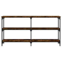 Acheter vidaXL Table console chêne fumé 150x29x75 cm bois d'ingénierie