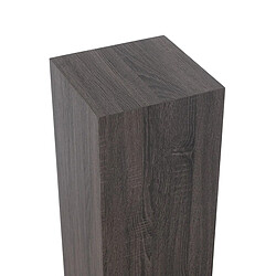 Mes Sellette carrée 30x30x110 cm décor gris foncé