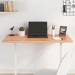 vidaXL Dessus de table marron clair 100x60x2 cm bois chêne traité