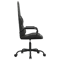 Acheter vidaXL Chaise de jeu Noir et camouflage Similicuir