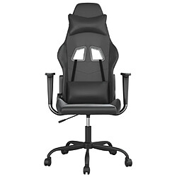 Avis vidaXL Chaise de jeu de massage noir similicuir