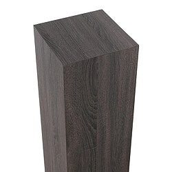 Mes Sellette carrée 30x30x90 cm décor gris foncé