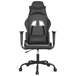 Avis vidaXL Chaise de jeu Noir Similicuir