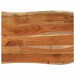 vidaXL Dessus de table 90x60x2,5 cm rectangulaire bois massif d'acacia