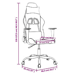 vidaXL Chaise de jeu de massage Noir et vert Similicuir pas cher