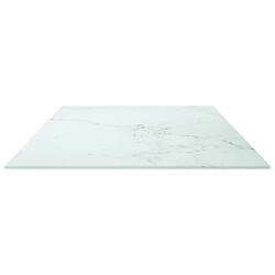 Acheter vidaXL Dessus de table blanc 100x50 cm 6 mm verre trempé design marbre