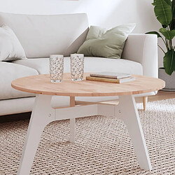 vidaXL Dessus de table Ø80x1,5 cm rond bois massif de hêtre