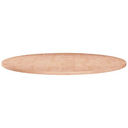 vidaXL Dessus de table rond Ø70x1,5 cm Bois de chêne massif non traité