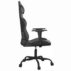 Acheter vidaXL Chaise de jeu Noir et gris Similicuir
