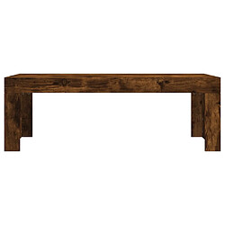Acheter vidaXL Table basse chêne fumé 102x50x36 cm bois d'ingénierie
