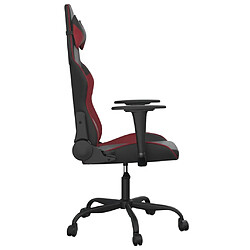 Acheter vidaXL Chaise de jeu de massage Noir et rouge bordeaux Similicuir