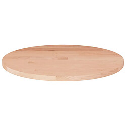 vidaXL Dessus de table rond Ø40x1,5 cm Bois de chêne massif non traité