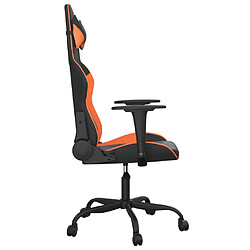 Acheter vidaXL Chaise de jeu Noir et orange Similicuir