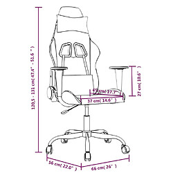 vidaXL Chaise de jeu Noir et vert Similicuir pas cher