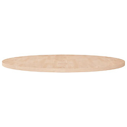 vidaXL Dessus de table rond Ø90x2,5 cm Bois de chêne massif non traité