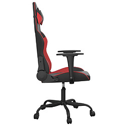 Acheter vidaXL Chaise de jeu de massage Noir et rouge Similicuir