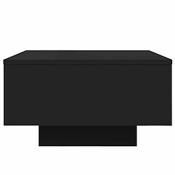 vidaXL Table basse noir 55x55x31 cm bois d'ingénierie pas cher