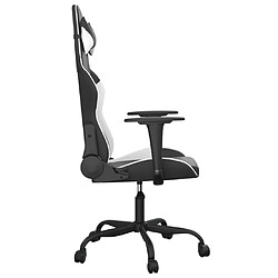 Acheter vidaXL Chaise de jeu Noir et blanc Similicuir