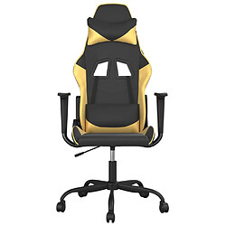 Avis vidaXL Chaise de jeu Noir et doré Similicuir