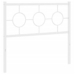 Acheter vidaXL Tête de lit de remplacement métal blanc 100 cm