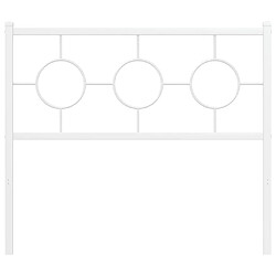 Avis vidaXL Tête de lit de remplacement métal blanc 100 cm