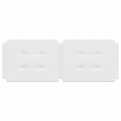 Acheter vidaXL Coussin de tête de lit Zadar blanc 140 cm similicuir