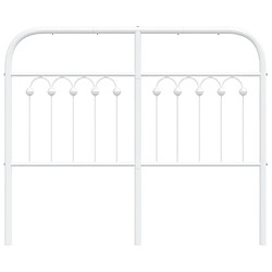 Acheter vidaXL Tête de lit de remplacement métal blanc 120 cm