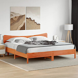 Avis vidaXL Tête de lit cire marron 200 cm bois massif de pin