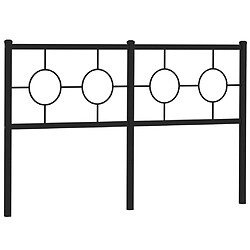 Acheter vidaXL Tête de lit métal noir 150 cm