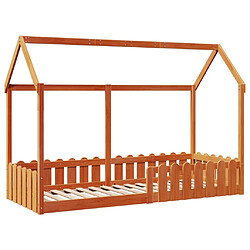 Avis vidaXL Cadre de lit d'enfants forme de maison sans matelas 80x200 cm
