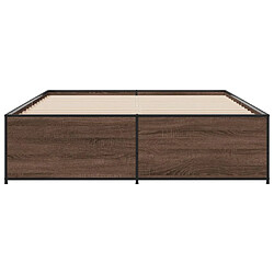 Acheter vidaXL Cadre de lit sans matelas chêne marron 150x200 cm