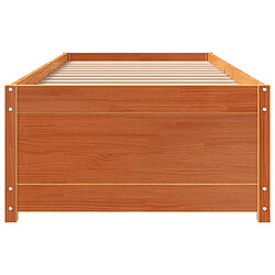 Acheter vidaXL Lit de jour sans matelas cire marron 75x190 cm pin massif